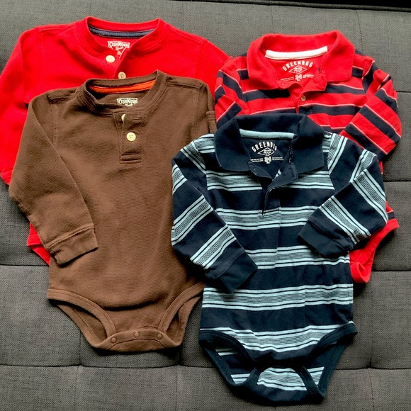Thermal & polo bodysuit onesie bundle